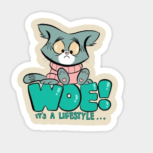 Downcats Sticker